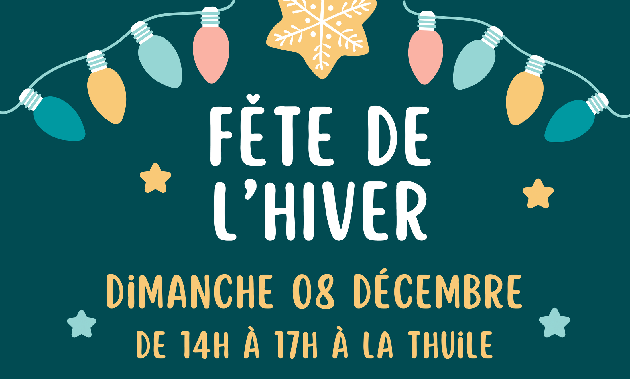 Fête de l'hiver - dimanche 08 décembre - de 14h à 17h à la Thuile